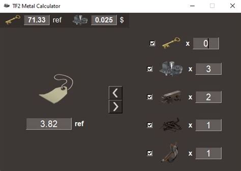 tf2 item value calculator.
